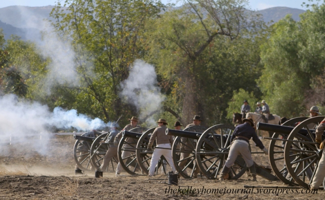 Civil War Re-enactment Cannons